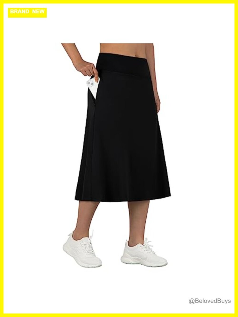 ANIVIVO Women's 28" Midi Skort Knee Length Athletic With Pockets